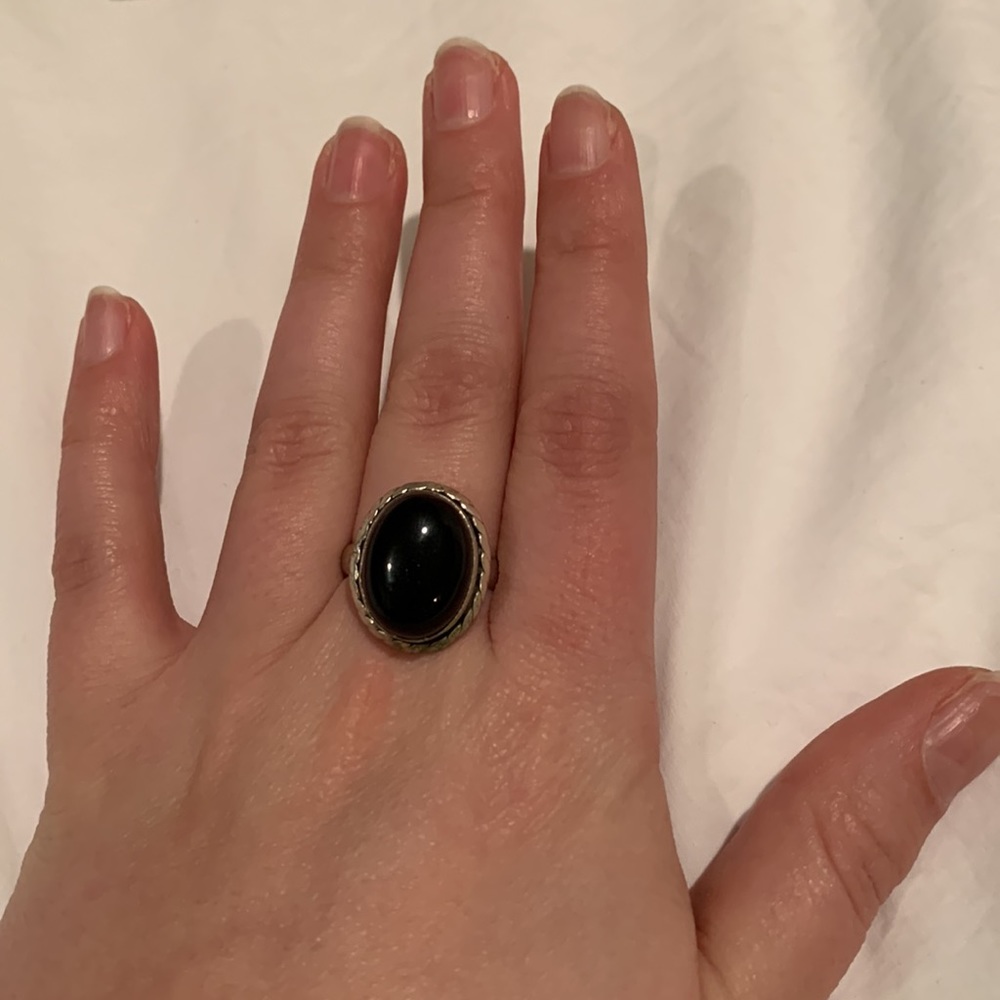 Onyx Stone Ring - image 3